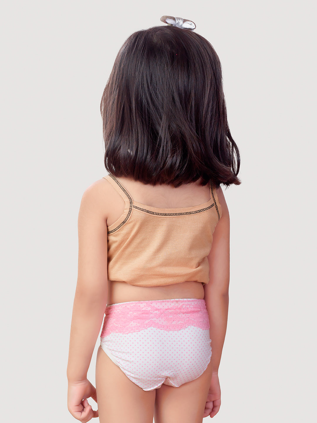 Inner Amour Pack of 3 Cotton Briefs – Multicolor lace Semi-Hipster Panty (Mid-Rise)
