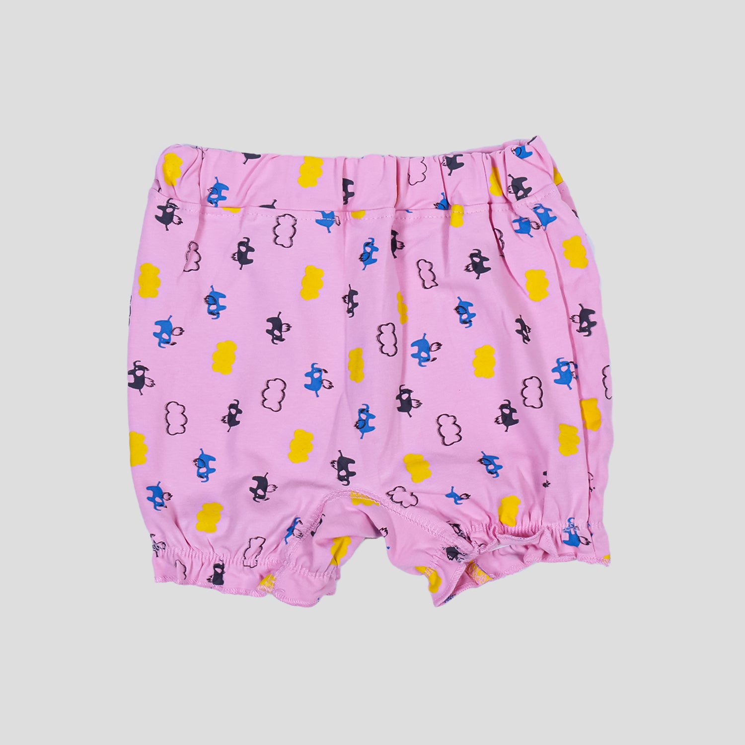 Kids Cotton Bloomer Shorts - Soft Breathable Daily Wear Bloomers for Girls (Pack of 3, Assorted)