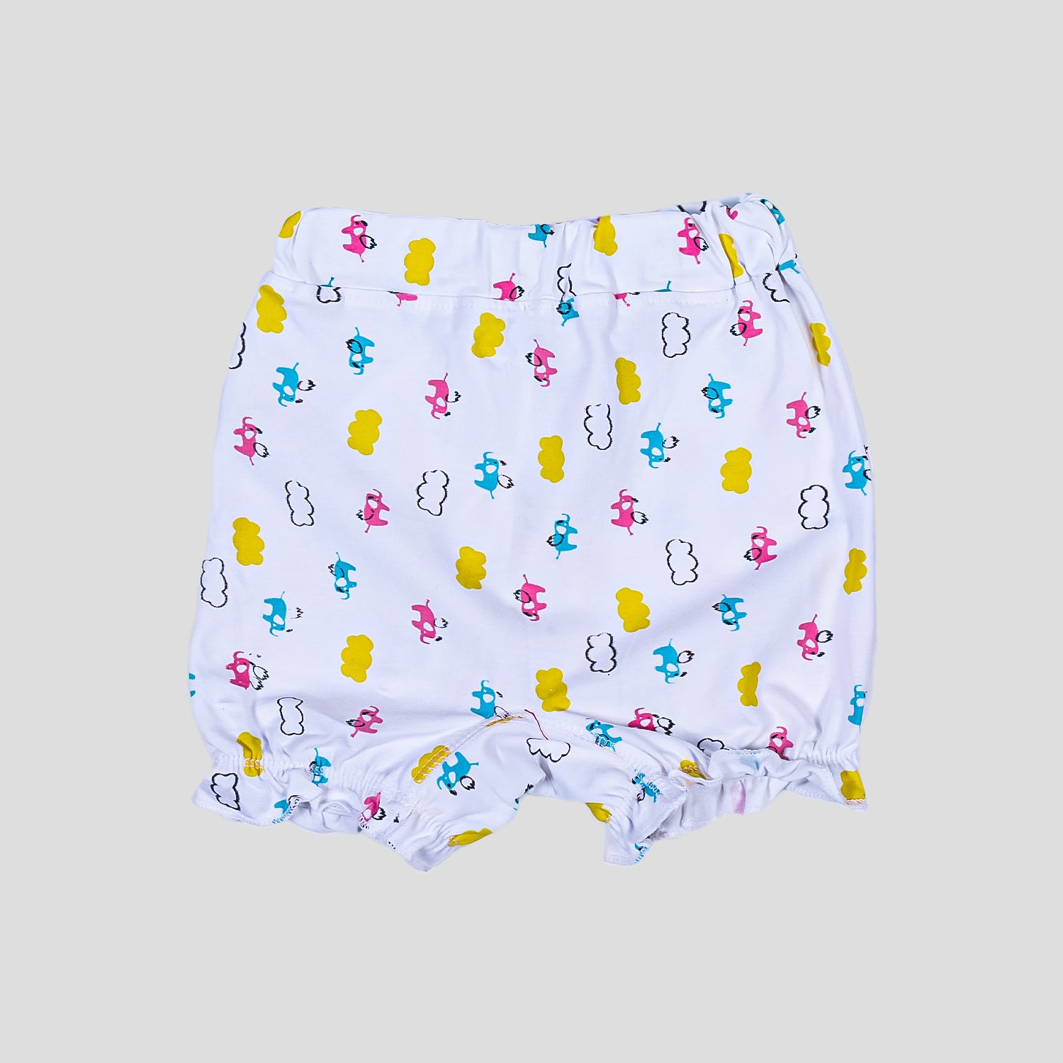 Kids Cotton Bloomer Shorts - Soft Breathable Daily Wear Bloomers for Girls (Pack of 3, Assorted)