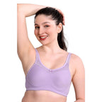 Lavender Women Minimizer Bra – Full Coverage Cotton Bra, Wire-Free & Non-Padded Everyday Support