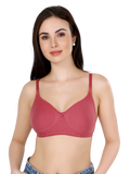 Maroon Women’s Everyday Cotton Bra – Non-Padded, Wire-Free, Breathable & Comfortable Fit
