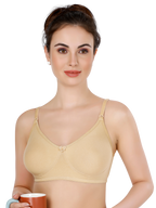 Black, Beige, Maroon Everyday Cotton Bra For Women – Non-Padded, Wire-Free, Breathable & Comfortable Fit (Pack of 3)