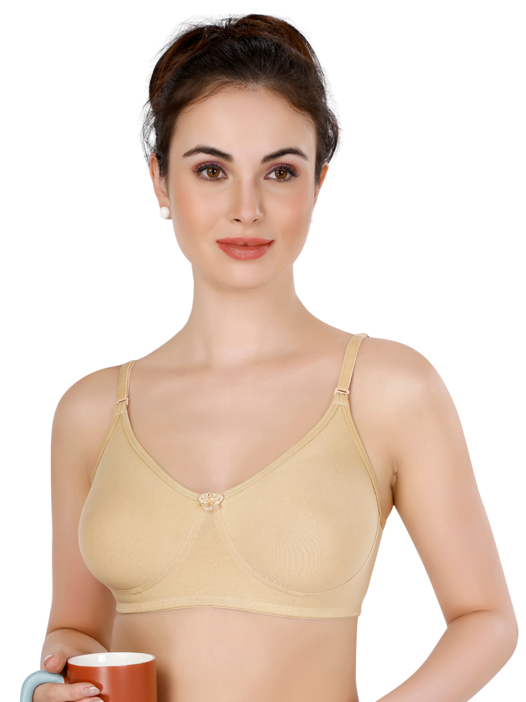 Black, Beige, Maroon Everyday Cotton Bra For Women – Non-Padded, Wire-Free, Breathable & Comfortable Fit (Pack of 3)