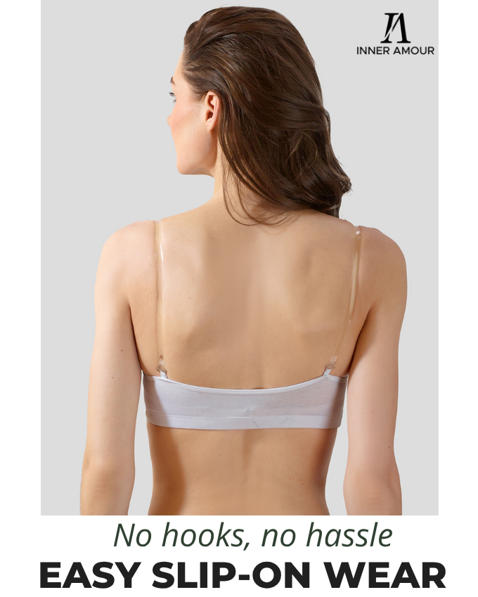 White, Beige, Grey Slip-On Daily Wear Bra for Women – Full Coverage, Non-Padded, Everyday Comfort (Pack of 3)