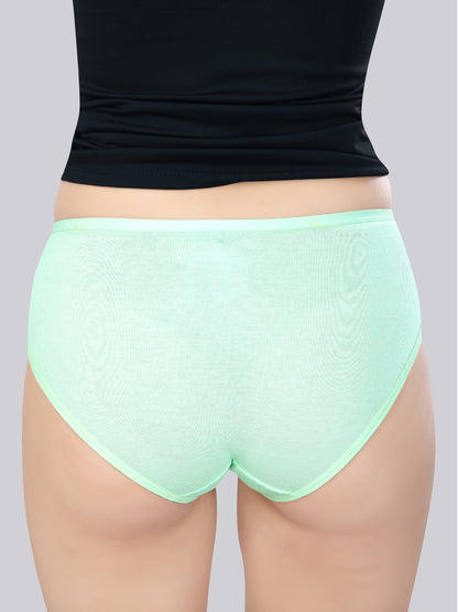 Inner Amour Women's Ultra-Soft Cotton Mid-Rise Hipster Brief - Seamless Everyday Comfort