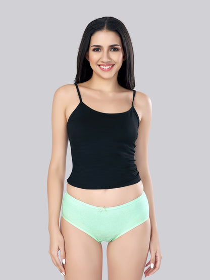 Inner Amour Women's Ultra-Soft Cotton Mid-Rise Hipster Brief - Seamless Everyday Comfort