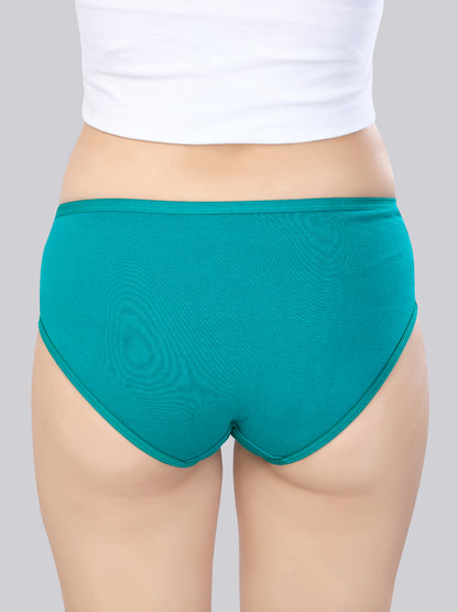 Inner Amour Women's Ultra-Soft Cotton Mid-Rise Hipster Brief - Seamless Everyday Comfort