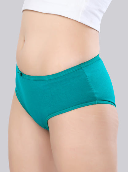 Inner Amour Women's Ultra-Soft Cotton Mid-Rise Hipster Brief - Seamless Everyday Comfort