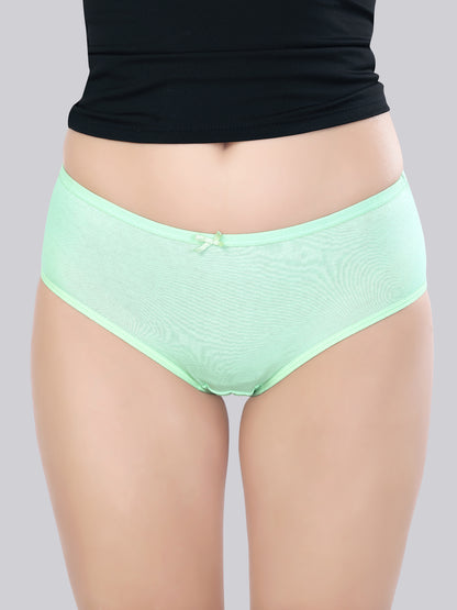 Inner Amour Women's Ultra-Soft Cotton Mid-Rise Hipster Brief - Seamless Everyday Comfort