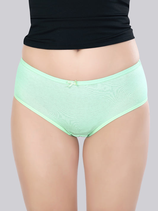 Inner Amour Women's Ultra-Soft Cotton Mid-Rise Hipster Brief - Seamless Everyday Comfort