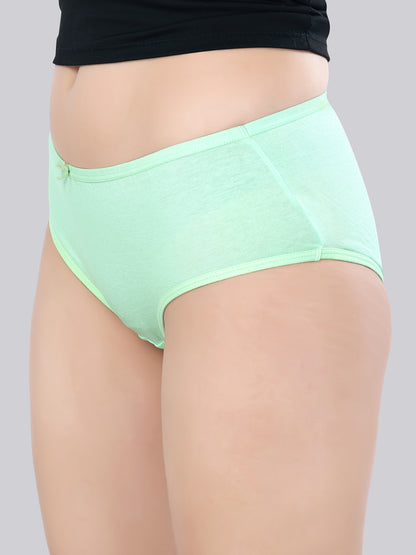Inner Amour Women's Ultra-Soft Cotton Mid-Rise Hipster Brief - Seamless Everyday Comfort