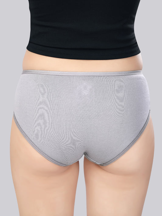 Inner Amour Women's Ultra-Soft Cotton Mid-Rise Hipster Brief - Seamless Everyday Comfort