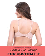 Beige Cotton Bra for Women | Non-Padded, Wireless, Full Coverage | Daily Wear Comfort Bra