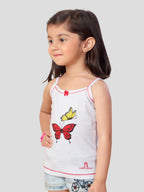 Kids Cotton Camisole - Soft Stretchable Daily Wear Camisoles for Girls Assorted (Pack of 3)