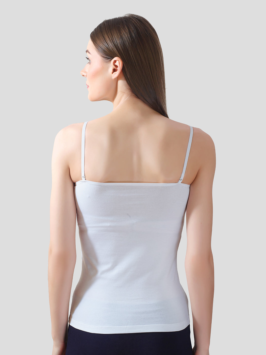 Inner Amour Tube Top Camisole – Ultra-Comfortable Fit with Cotton Lycra Stretch- adjustable straps