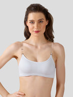 White, Black, Grey Slip-On Daily Wear Bra for Women – Full Coverage, Non-Padded, Everyday Comfort (Pack of 3)