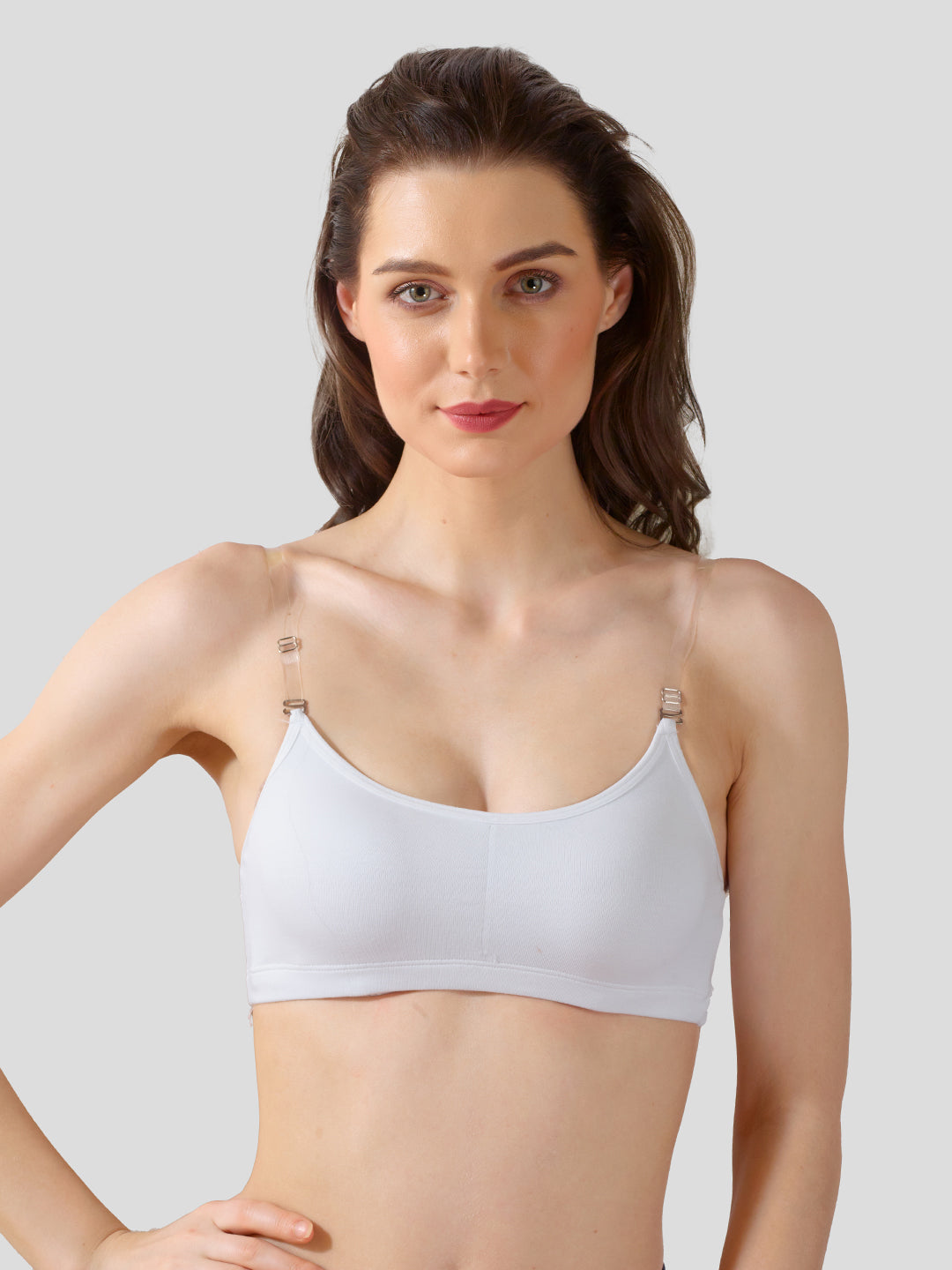 White, Black, Grey Slip-On Daily Wear Bra for Women – Full Coverage, Non-Padded, Everyday Comfort (Pack of 3)