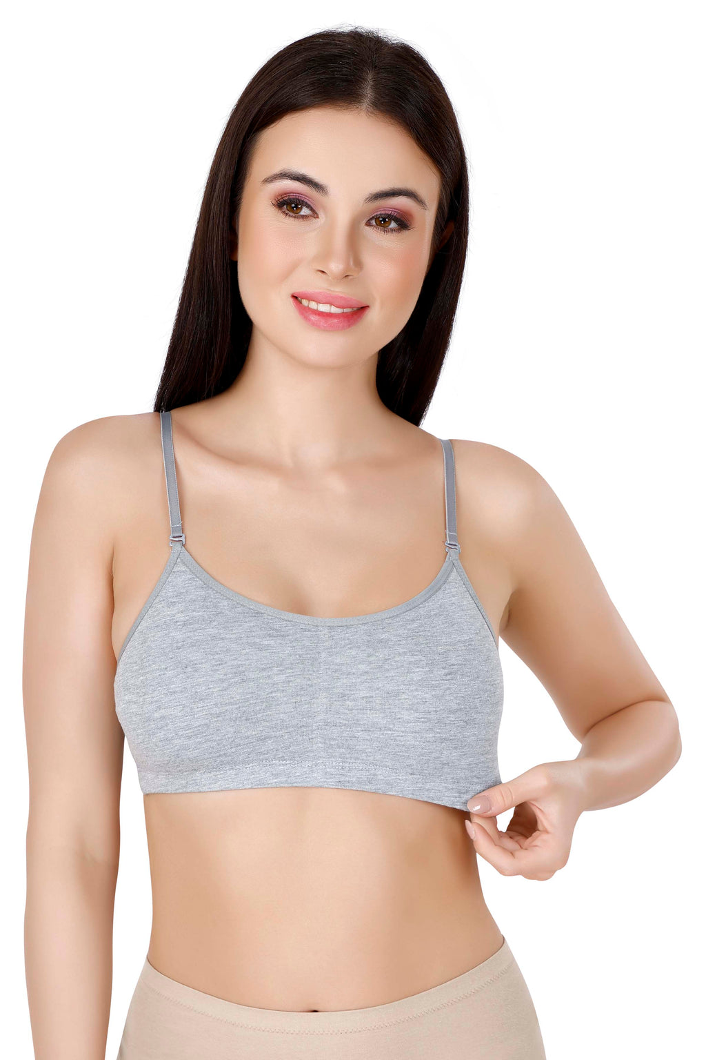 White, Black, Grey Slip-On Daily Wear Bra for Women – Full Coverage, Non-Padded, Everyday Comfort (Pack of 3)