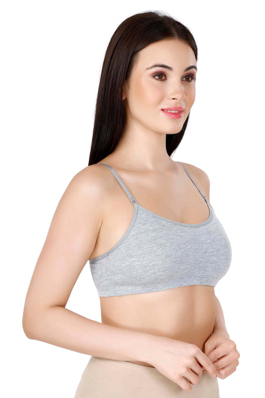 White, Black, Grey Slip-On Daily Wear Bra for Women – Full Coverage, Non-Padded, Everyday Comfort (Pack of 3)