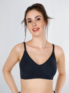 White, Navy Blue, Maroon Everyday Cotton Bra For Women – Non-Padded, Wire-Free, Breathable & Comfortable Fit (Pack of 3)