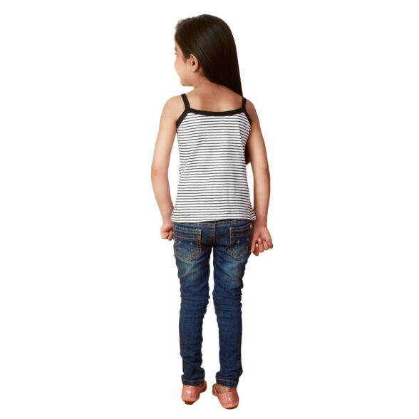 girls camisole black and white stripes