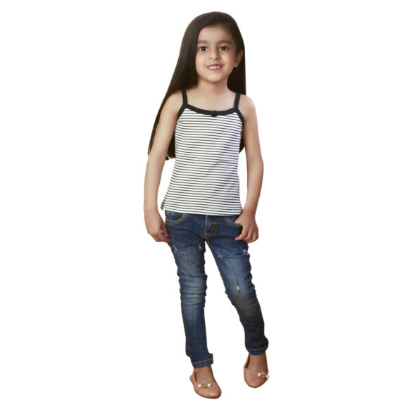 girls camisole black stripes