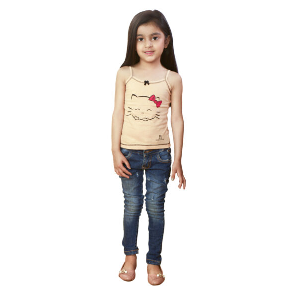 girls camisole kitty print